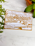 "Halloweentown Postcard" Enamel Pin