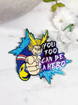 All Might "Be A Hero" Charity Pin