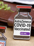 “Vaccinated Vial” Enamel Pin